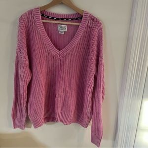 VS Pink Knit Sweater Pink Small